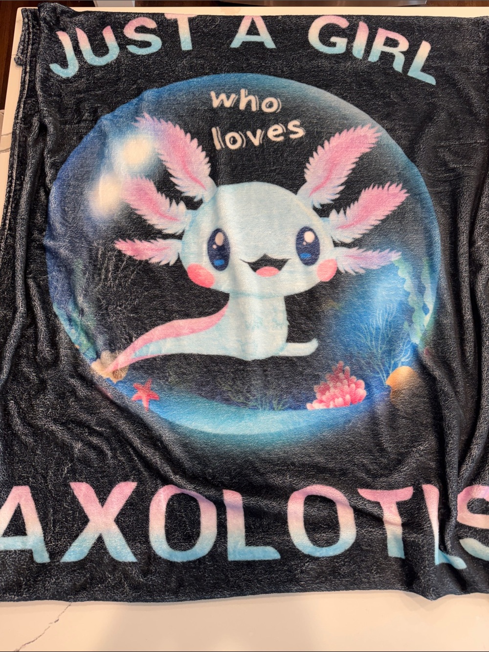 Just a girl who loves Axolotls Blanket